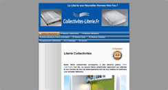 Desktop Screenshot of collectivites-literie.fr