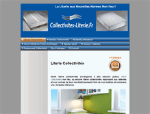 Tablet Screenshot of collectivites-literie.fr